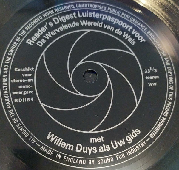 Willem Duys : Reader's Digest Luisterpaspoort Voor De Wervelende Wereld Van De Wals (Flexi, 7", S/Sided)