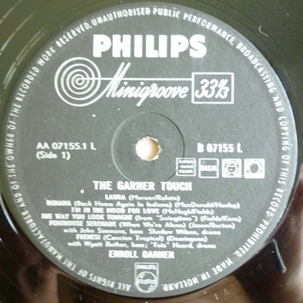 Erroll Garner : The Garner Touch (LP, Album)