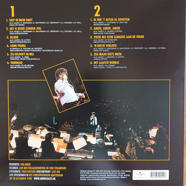 André Hazes : Live Concert (LP, Album, RE, Gol)