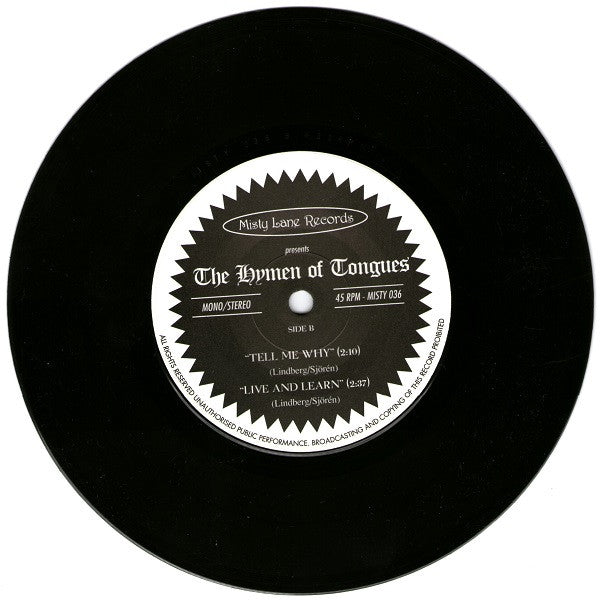 The Hymen Of Tongues : Venus In Blue Jeans (7", EP, Mono)