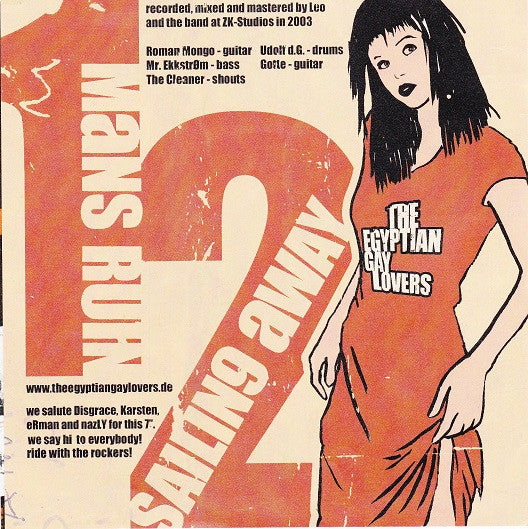 The Egyptian Gay Lovers / Disgrace (3) : The Egyptian Gay Lovers / Disgrace (7", Whi)