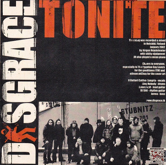 The Egyptian Gay Lovers / Disgrace (3) : The Egyptian Gay Lovers / Disgrace (7", Whi)