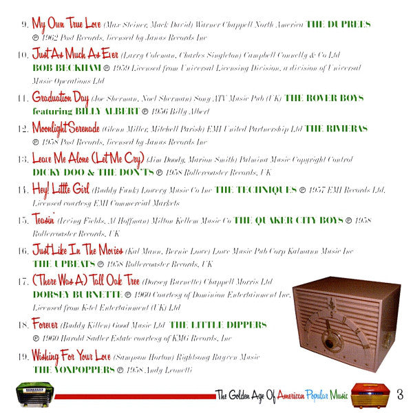 Various : The Golden Age Of American Popular Music (CD, Comp)