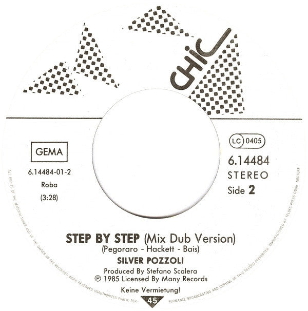 Silvio Pozzoli : Step By Step (7", Single)