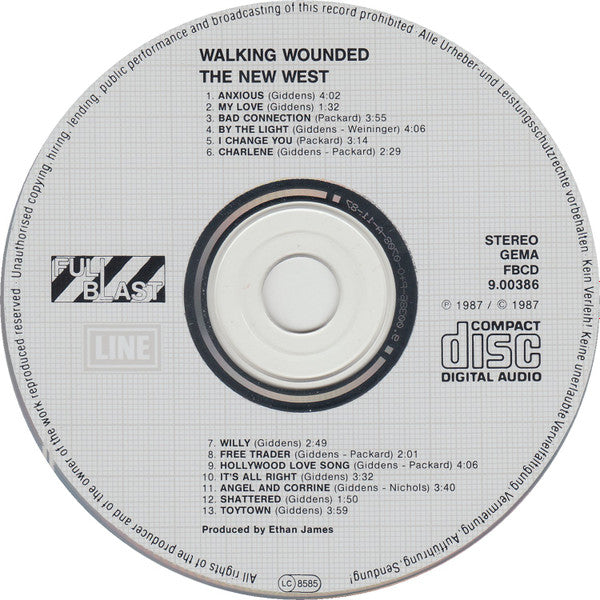 Walking Wounded : The New West (CD, Album)