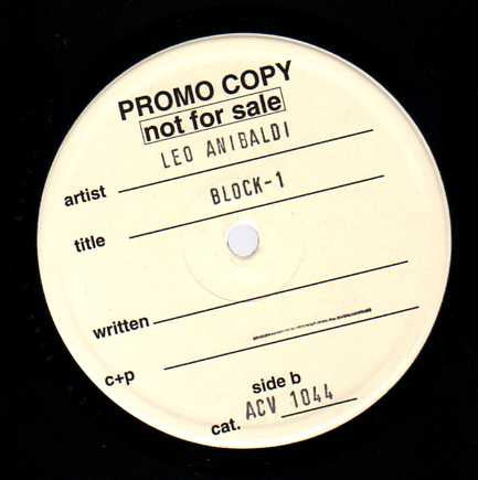 Leo Anibaldi : Block-1 (12", Promo)