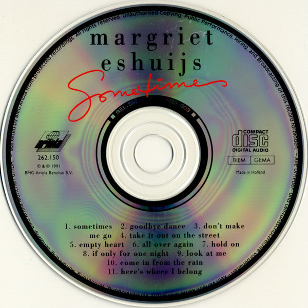 Margriet Eshuijs : Sometimes (CD, Album)