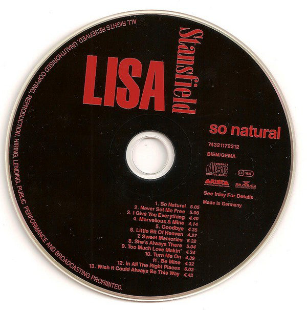 Lisa Stansfield : So Natural (CD, Album)