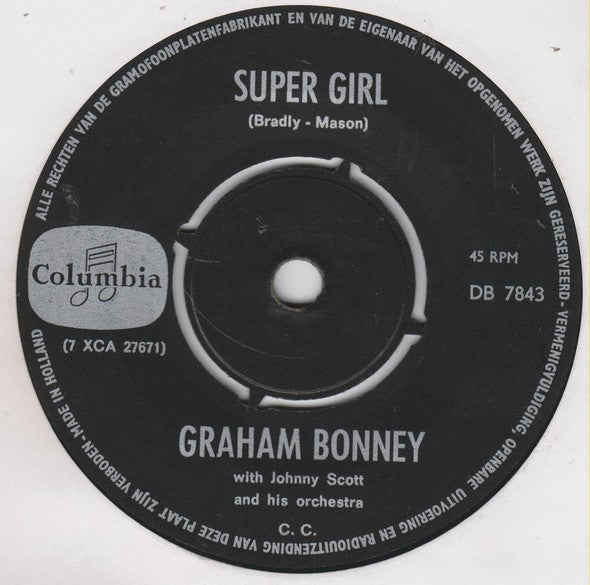 Graham Bonney : Super Girl (7", Single)