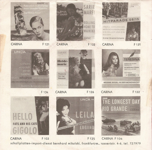 Fats And His Cats : Tick-Tack / Mr. Domino (7", Single)