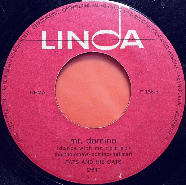 Fats And His Cats : Tick-Tack / Mr. Domino (7", Single)