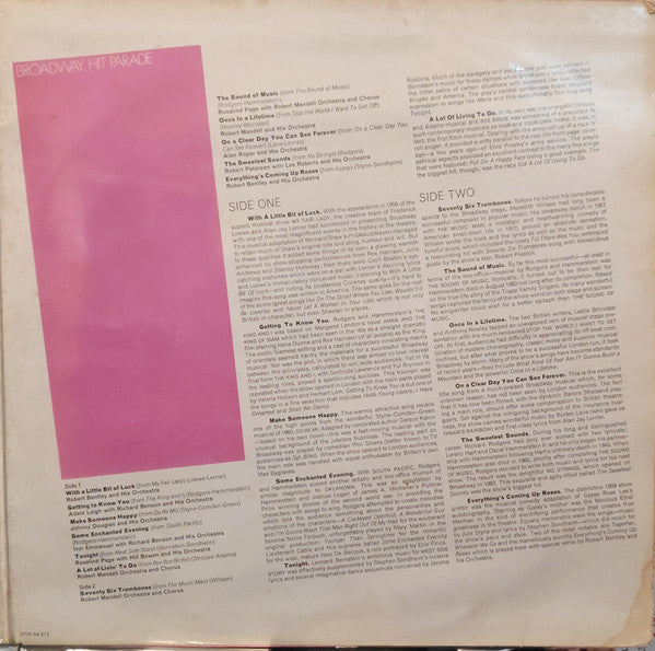 Various : World-Wide Movie And TV Hits / Broadway Hit Parade (2xLP, Comp)