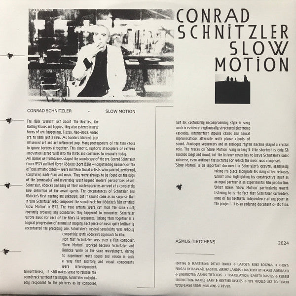 Conrad Schnitzler : Slow Motion (LP)