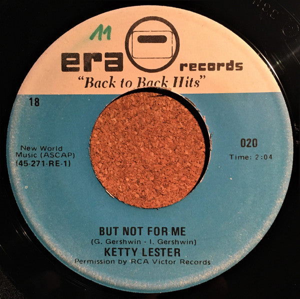 Ketty Lester : Love Letters / But Not For Me (7", Single, RE)