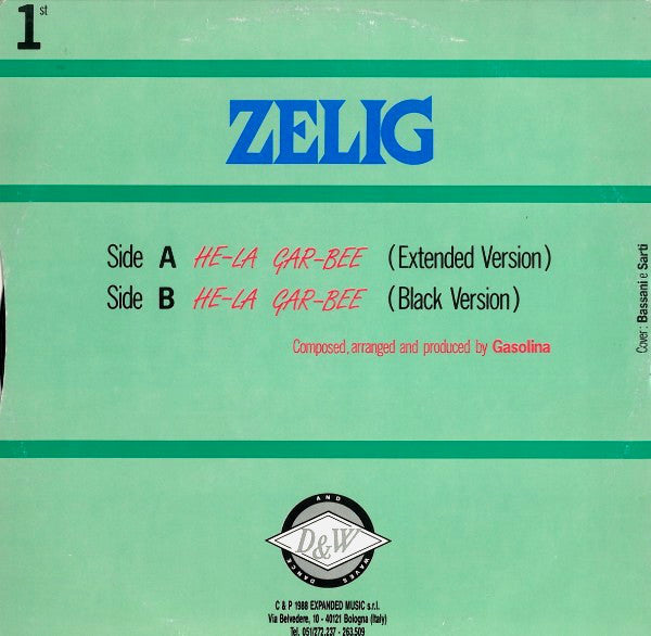 Zelig : He-La Gar-Bee (12")