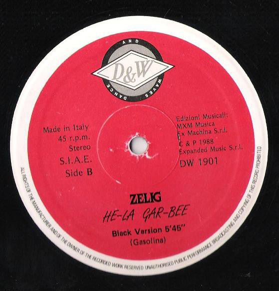 Zelig : He-La Gar-Bee (12")