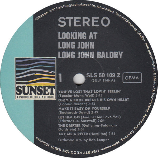 Long John Baldry : Looking At Long John (LP, Album, RE)
