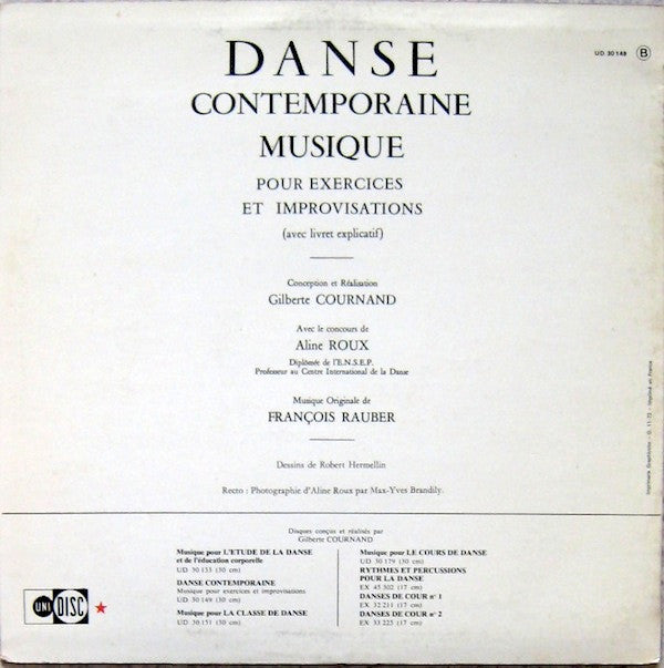 François Rauber : Danse Contemporaine - Musique Pour Exercices Et Improvisations (LP, RE)