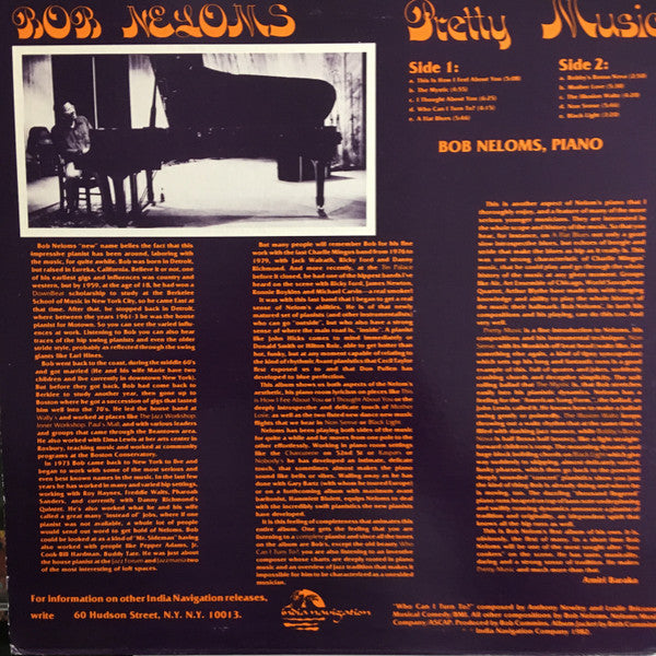 Bob Neloms : Pretty Music (LP, Album)