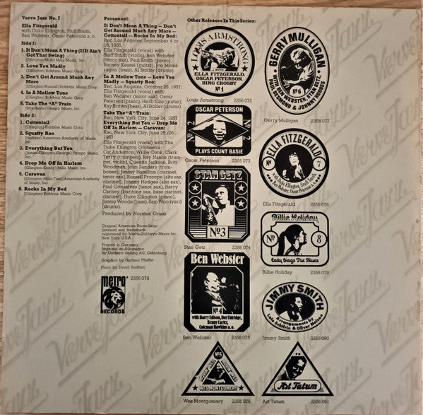 Ella Fitzgerald : Verve Jazz No. 7 (LP, Comp)