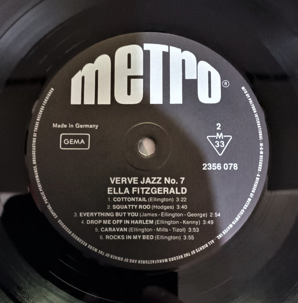 Ella Fitzgerald : Verve Jazz No. 7 (LP, Comp)