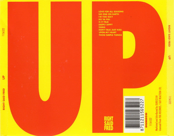 Right Said Fred : Up (CD, Album)