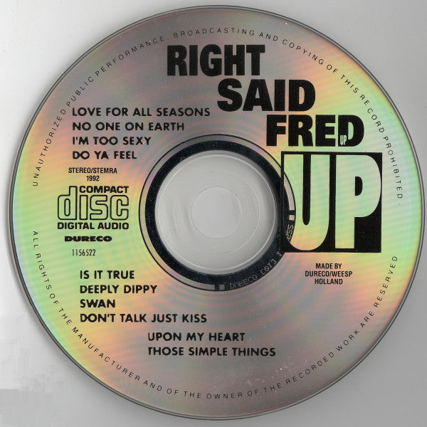 Right Said Fred : Up (CD, Album)