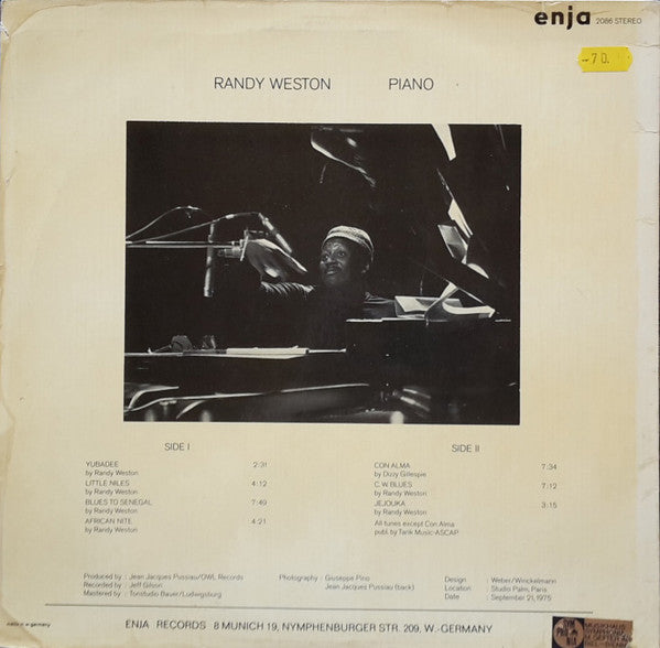 Randy Weston : Nuit Africaine (LP, Album)