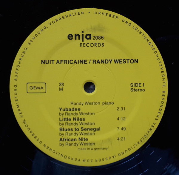 Randy Weston : Nuit Africaine (LP, Album)