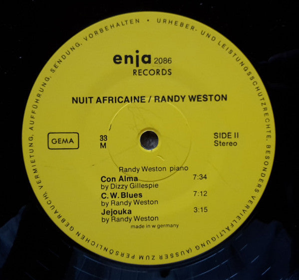 Randy Weston : Nuit Africaine (LP, Album)
