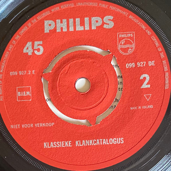 Various : Thuis Luisterend Kiezen! - Philips Klassieke Klankcatalogus (7", Smplr)
