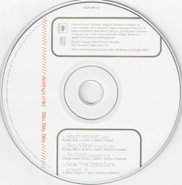 Destiny's Child : Bills, Bills, Bills (CD, Single)