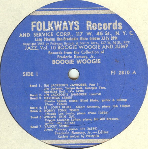 Various : Jazz Volume 10: Boogie Woogie (LP, Album, Comp)