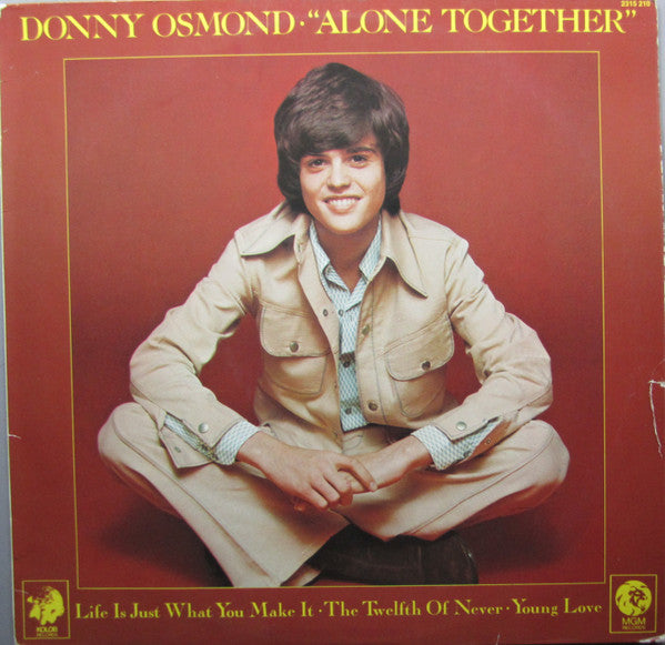 Donny Osmond : Alone Together (LP, Album)