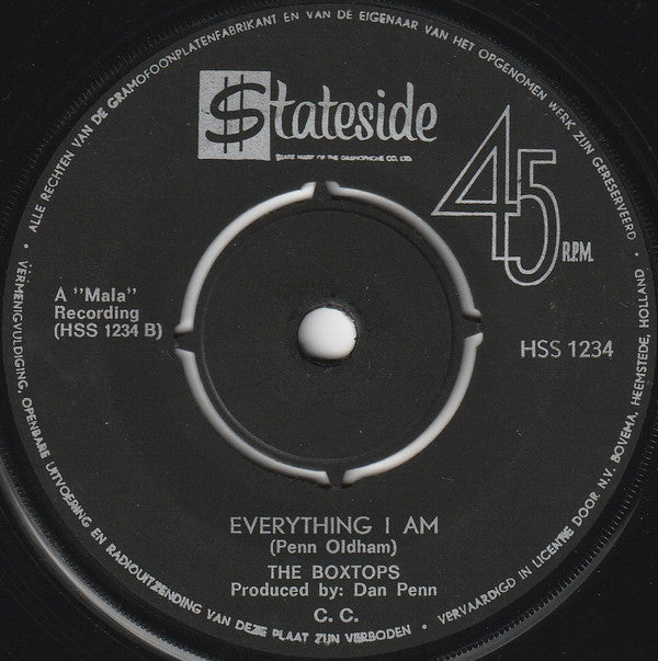 Box Tops : Neon Rainbow (7", Single)