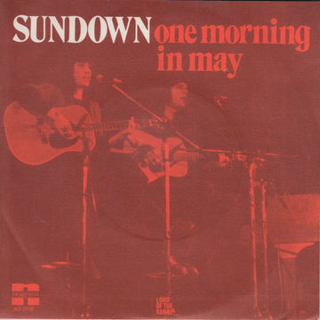 Sundown (4) : One Morning In May (7", Single, Red)