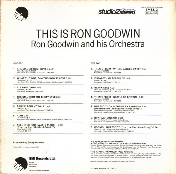 Ron Goodwin And His Orchestra : This Is Ron Goodwin (LP, Comp)