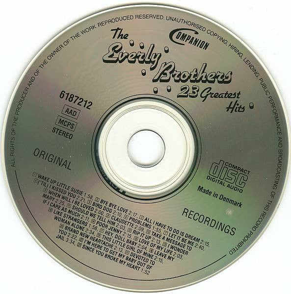 Everly Brothers : 23 Greatest Hits (CD, Comp)