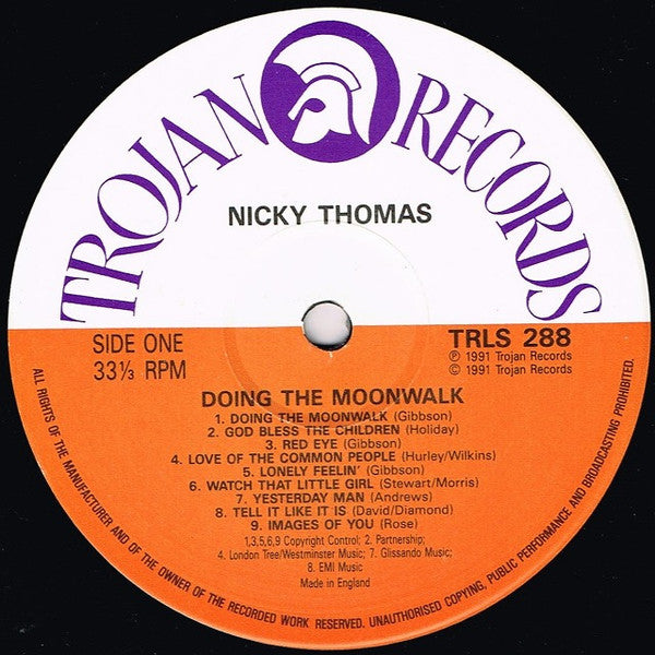 Nicky Thomas : Doing The Moonwalk (LP, Comp)