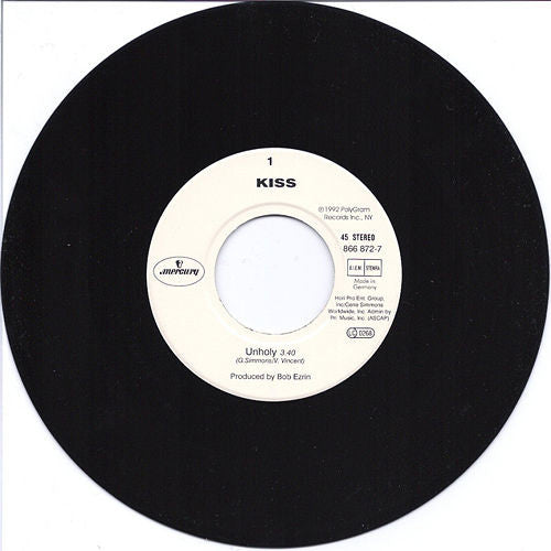 Kiss : Unholy (7", Single)