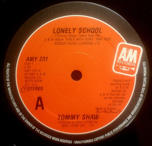 Tommy Shaw : Lonely School (12")