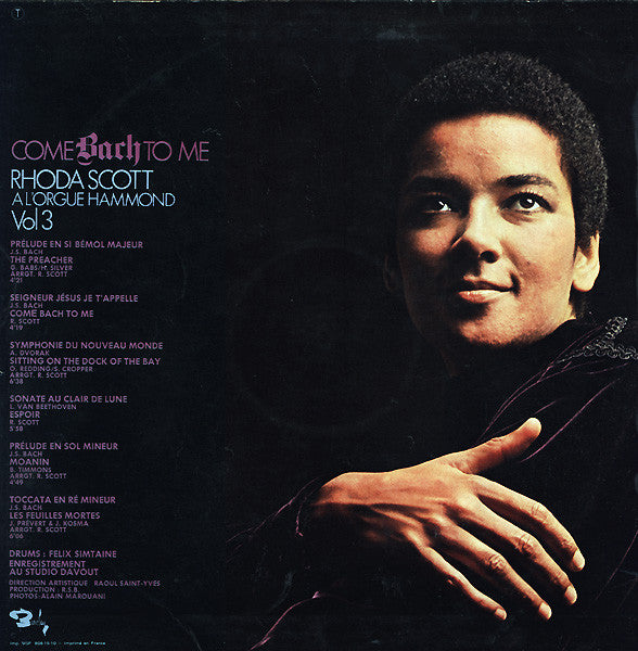 Rhoda Scott : A L'Orgue Hammond Vol. 3 Come Bach To Me (LP, Album)
