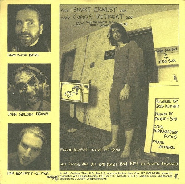 Frank Allison And The Odd Sox : Smart Ernest (7")