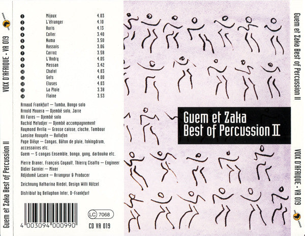 Guem et Zaka Percussion : Best Of Percussion II (CD, Comp)
