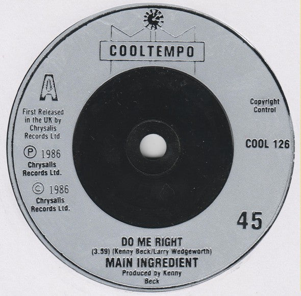 The Main Ingredient : Do Me Right (7", Single)