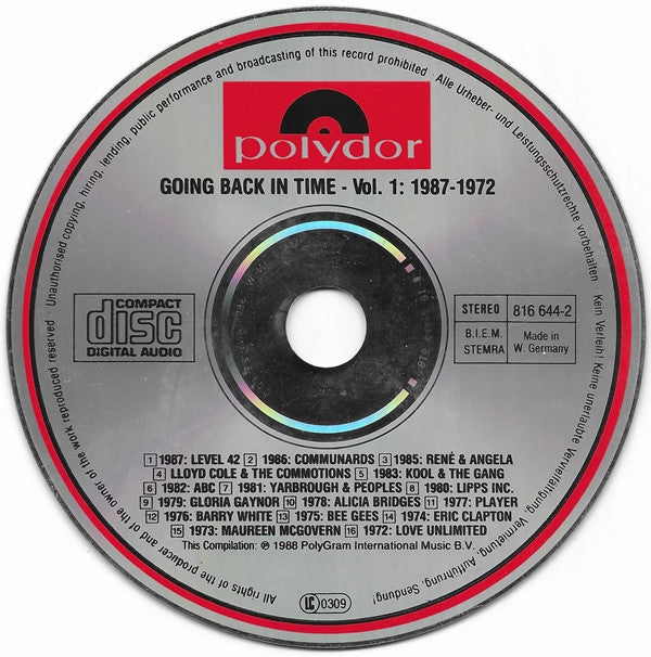 Various : Going Back In Time - Volume 1: 1987-1972 (CD, Comp)