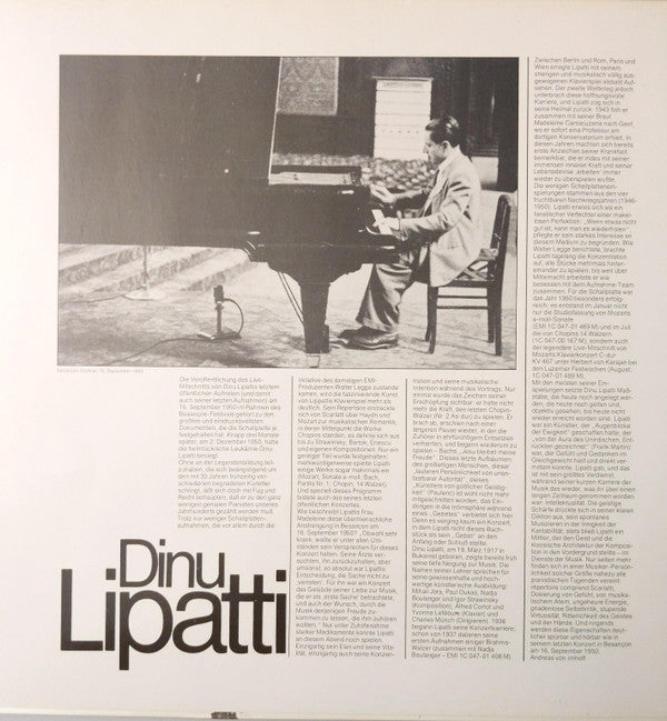 Dinu Lipatti : Last Recital - Festival International Besançon - 16. September 1950 (2xLP, Mono, Gat)
