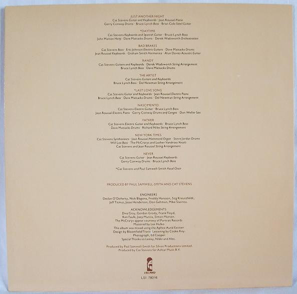 Cat Stevens : Back To Earth (LP, Album)