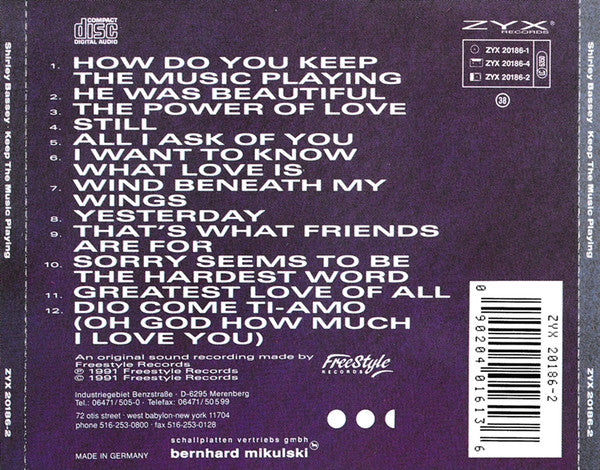 Shirley Bassey : Keep The Music Playing (CD, Album)