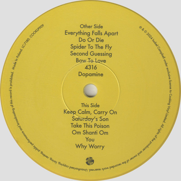 Isobel Campbell : Bow To Love (LP, Album, Ltd, Yel)